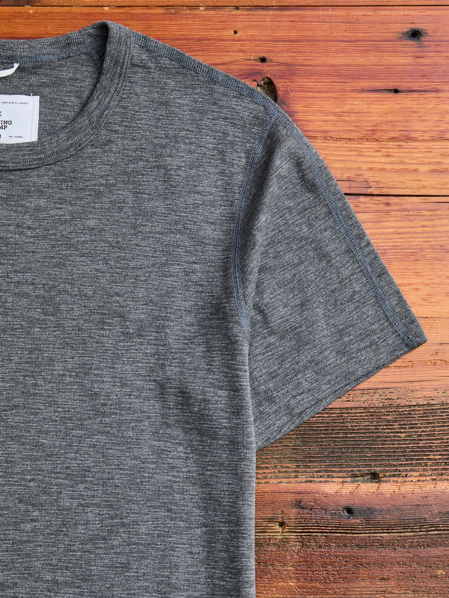 1x1 Slub T-Shirt in Heather Carbon