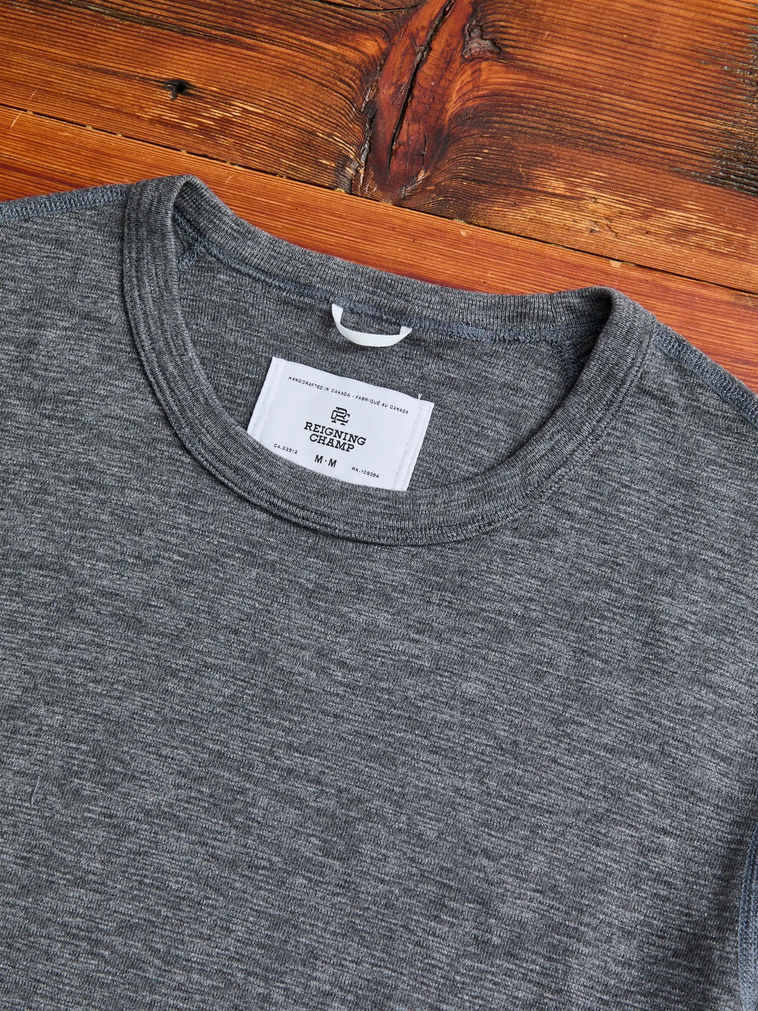 1x1 Slub T-Shirt in Heather Carbon