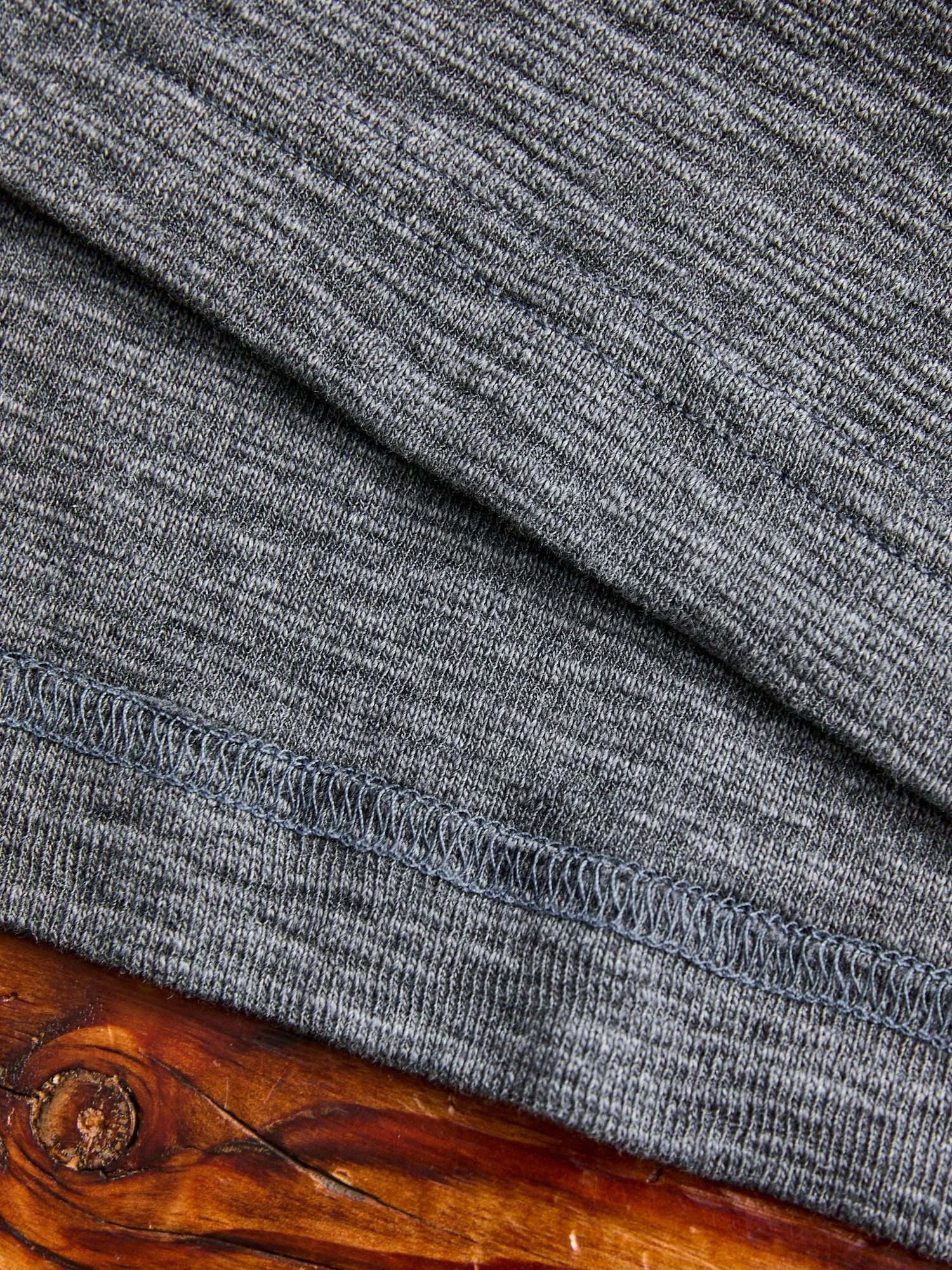1x1 Slub T-Shirt in Heather Carbon