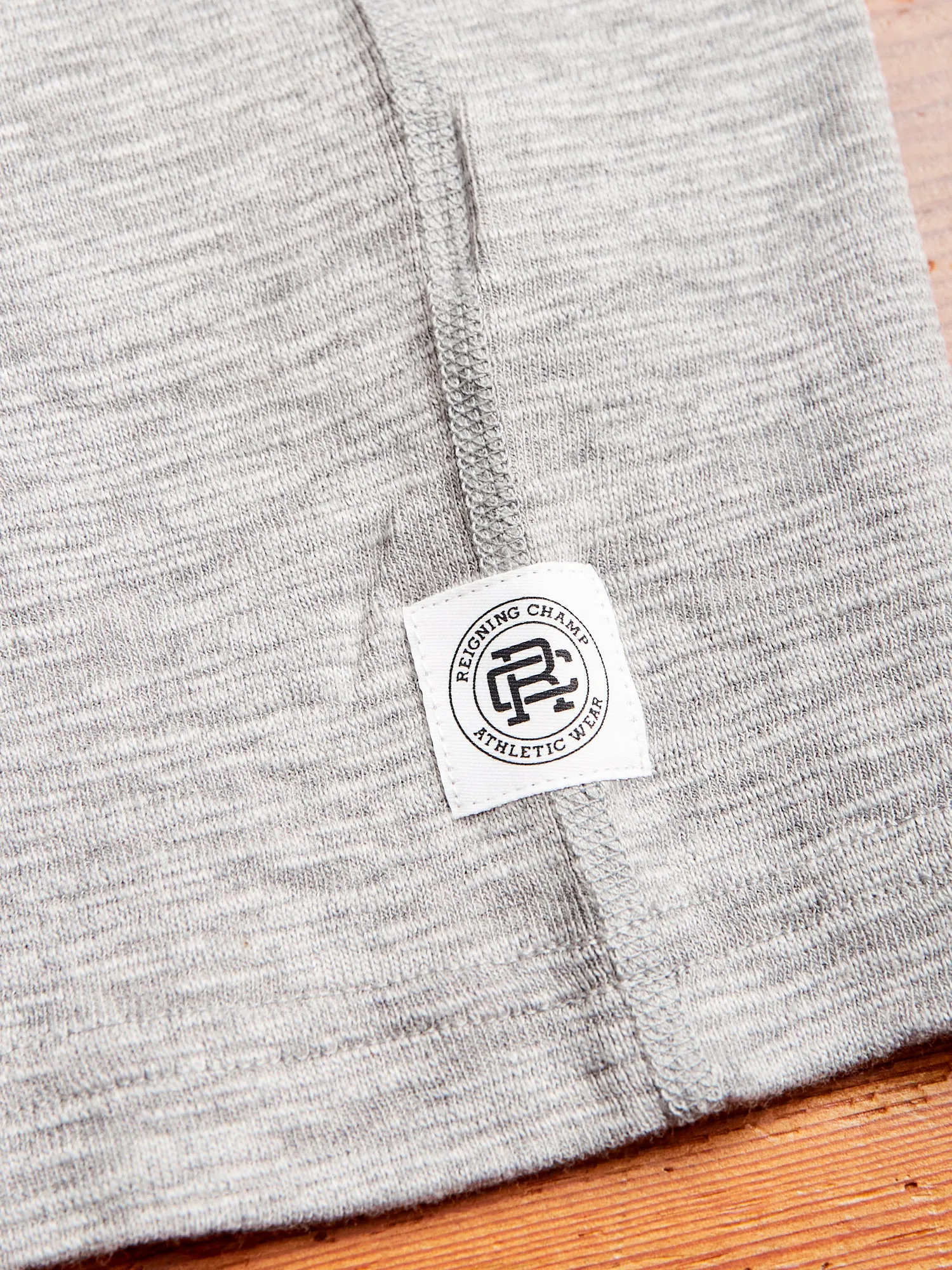 1x1 Slub T-Shirt in Heather Grey