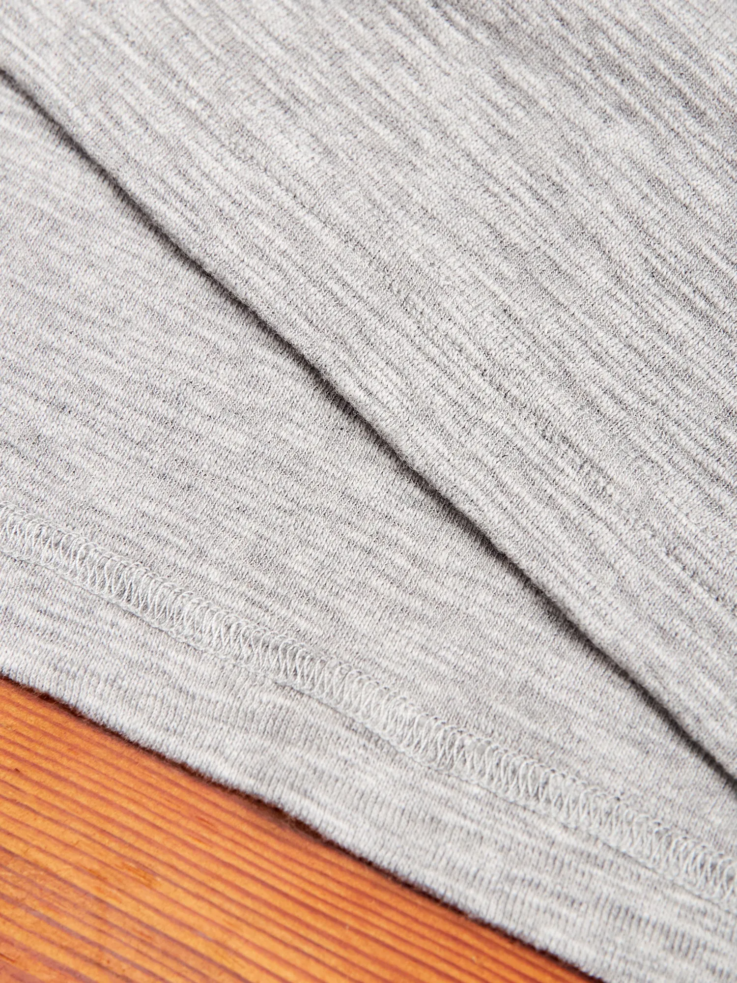 1x1 Slub T-Shirt in Heather Grey