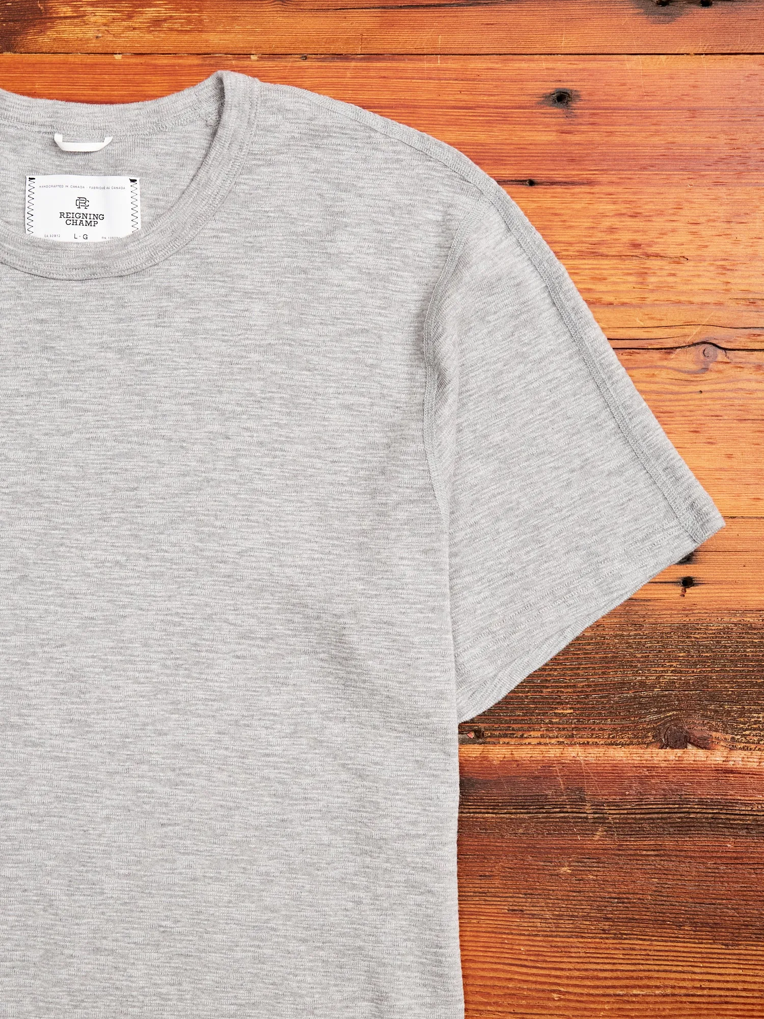 1x1 Slub T-Shirt in Heather Grey