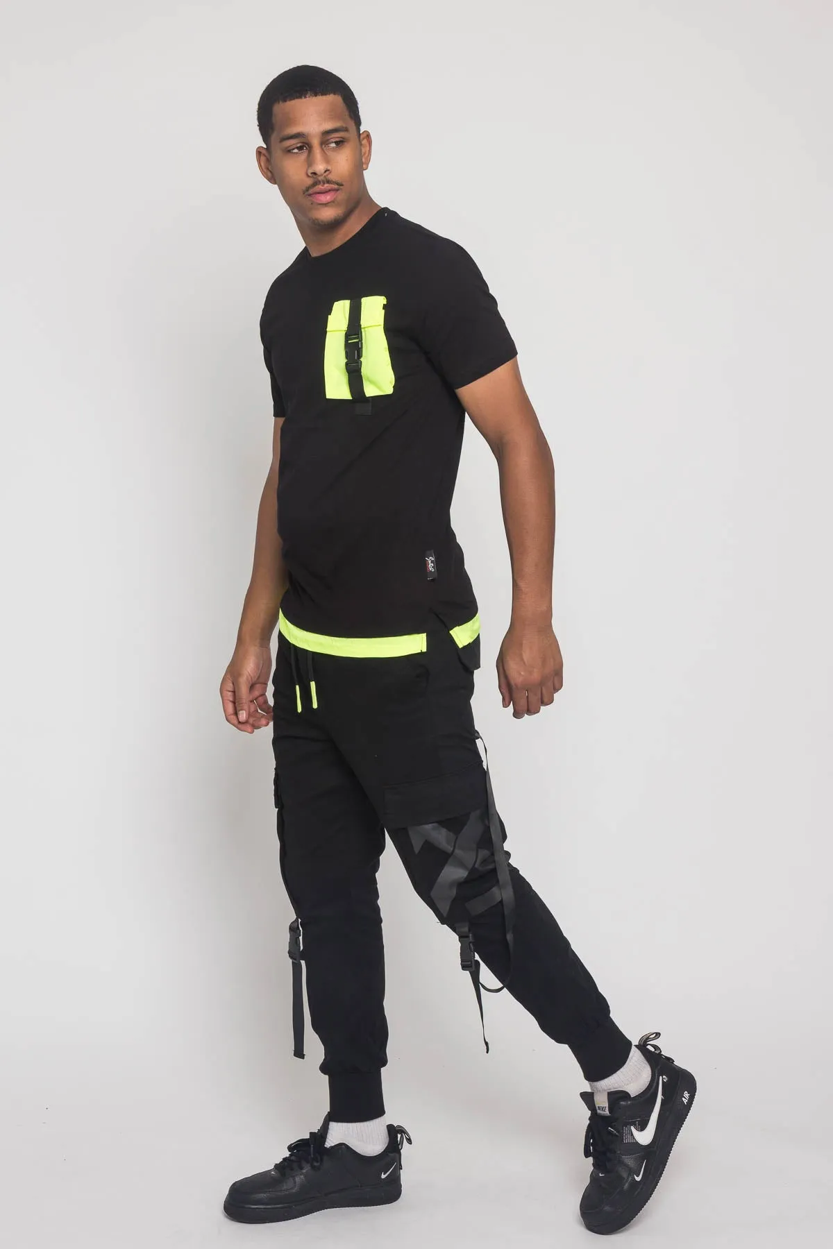 3D Buckled Pocket T-Shirt