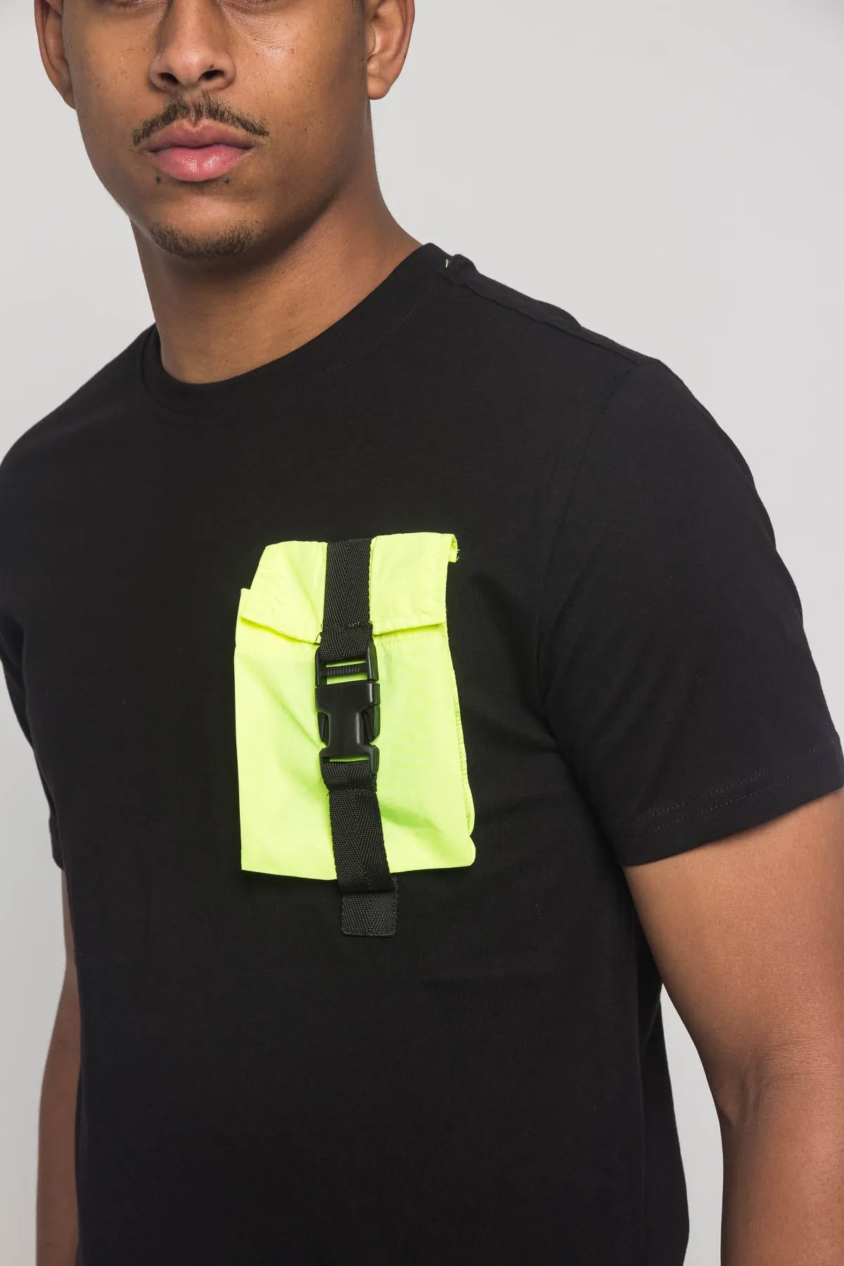 3D Buckled Pocket T-Shirt