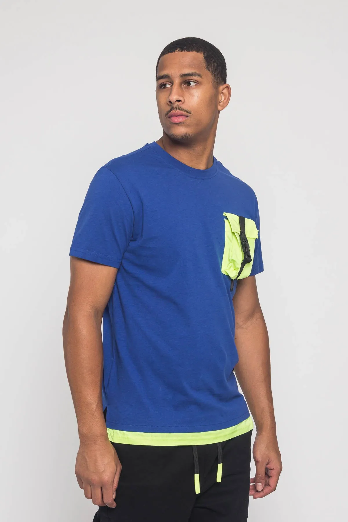 3D Buckled Pocket T-Shirt