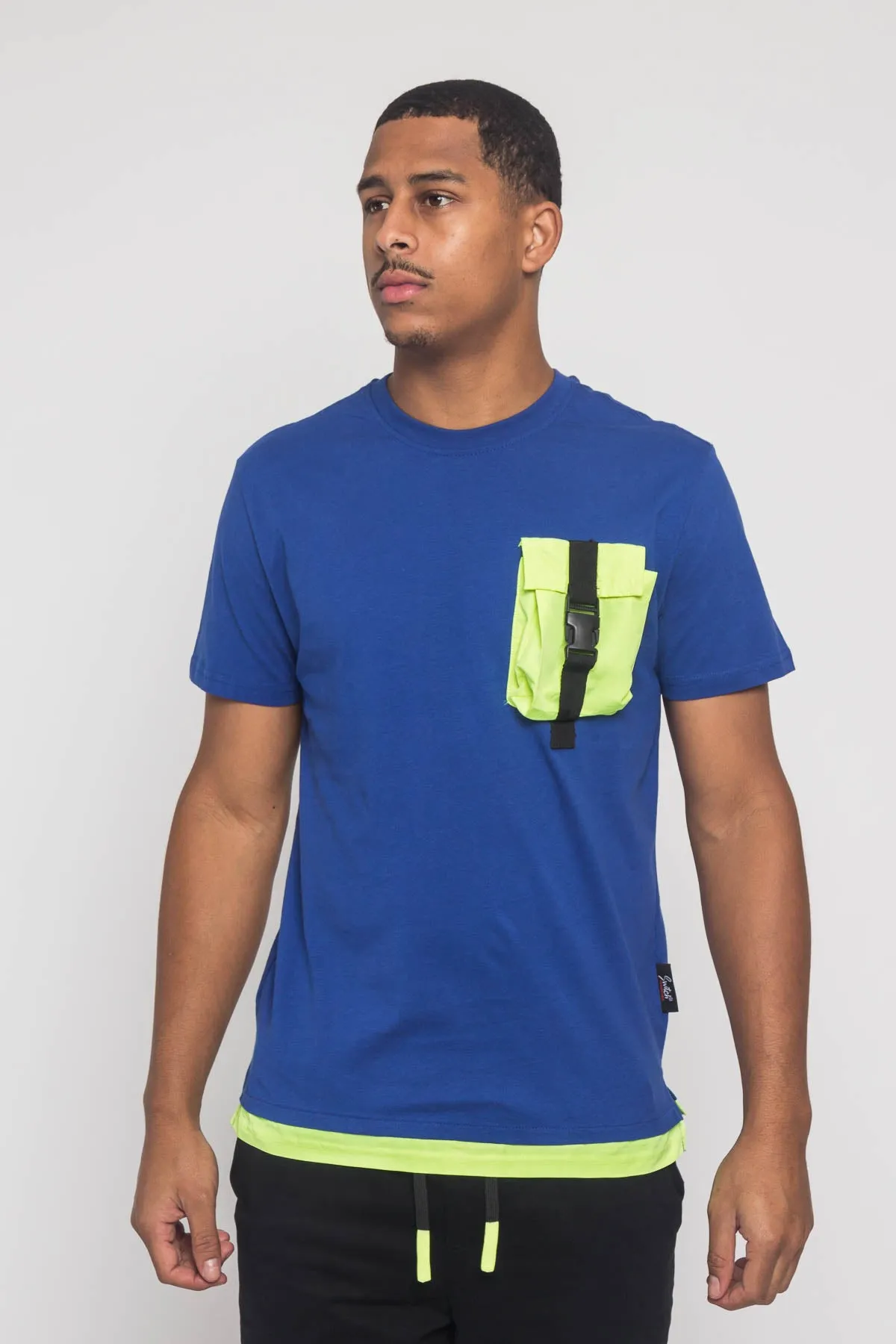 3D Buckled Pocket T-Shirt