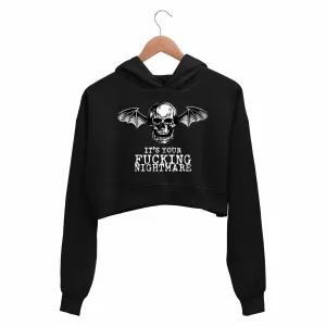 Avenged Sevenfold Crop Hoodie - Nightmare