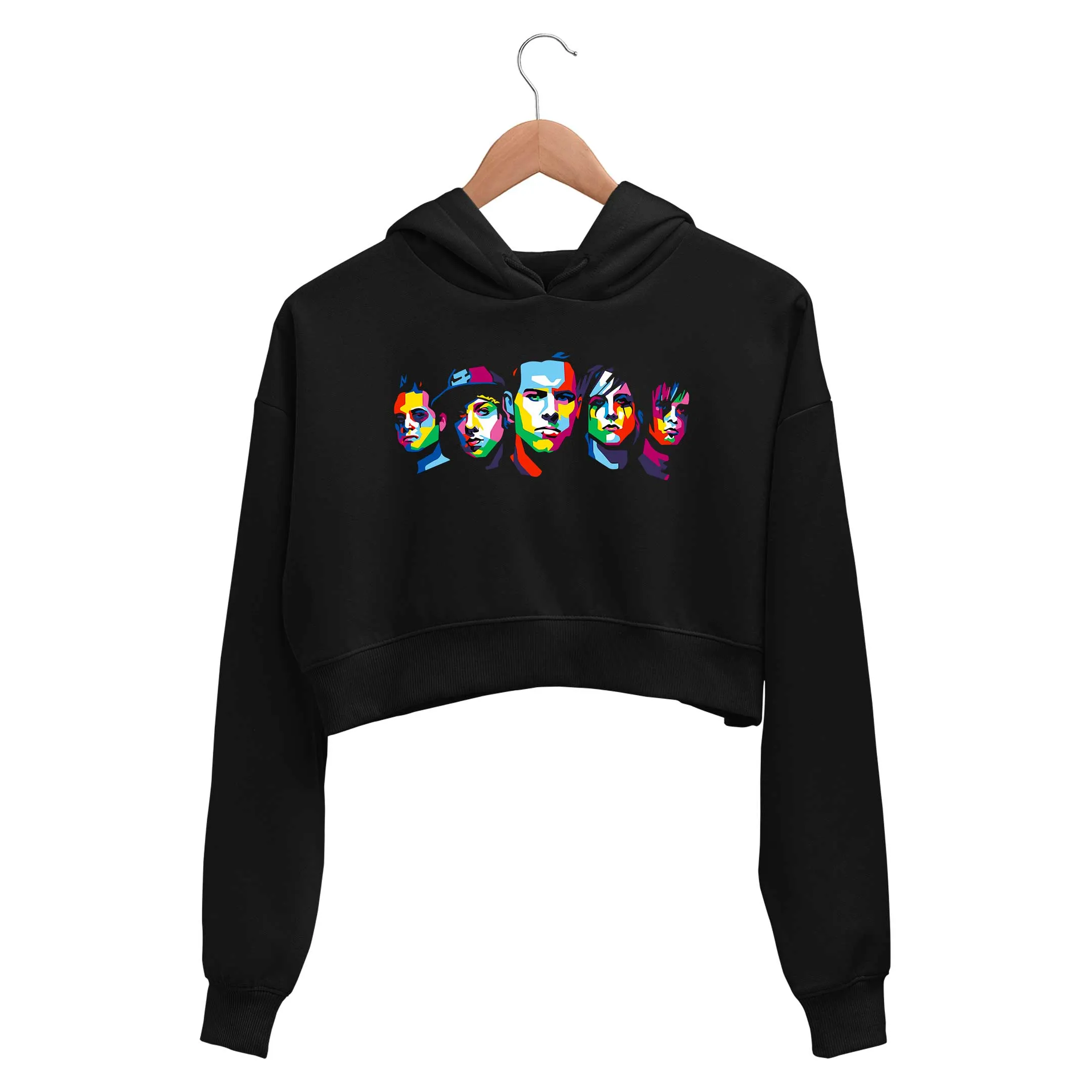 Avenged Sevenfold Crop Hoodie - Pop Art