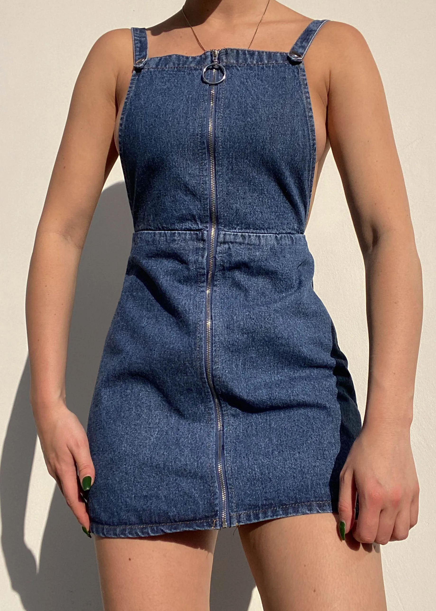 BDG Denim Zip Dress (XS)