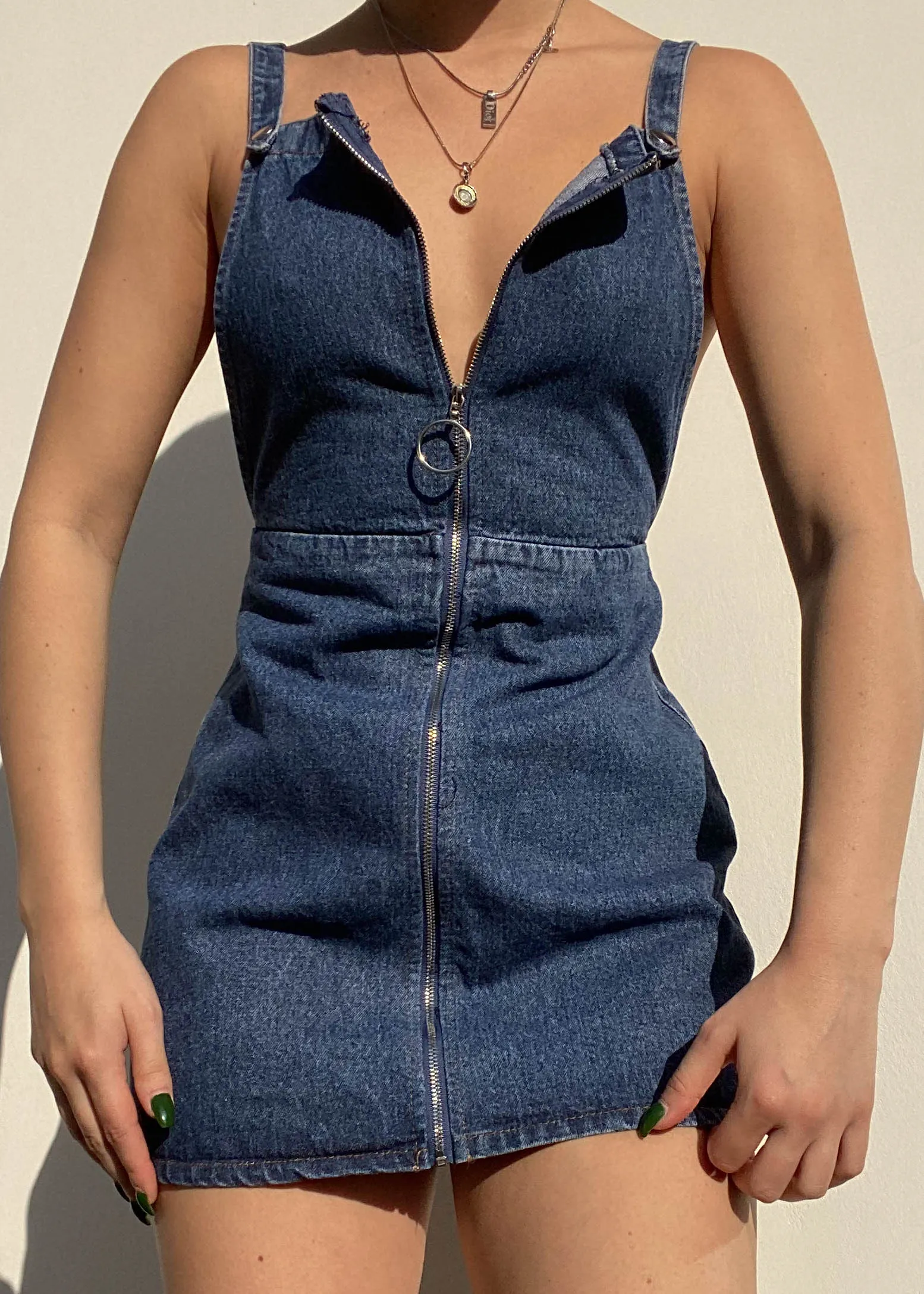 BDG Denim Zip Dress (XS)