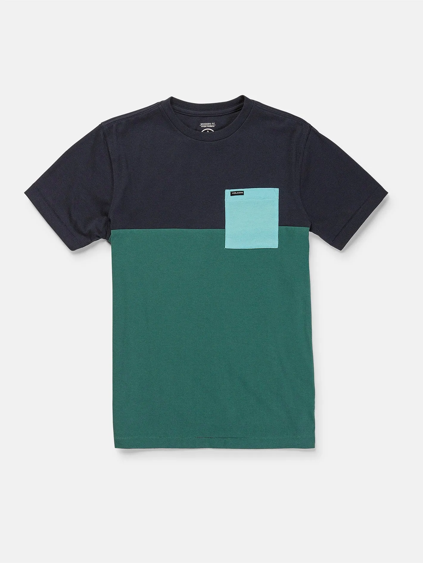 Big Boys Blockstone Crew Short Sleeve Tee - Navy