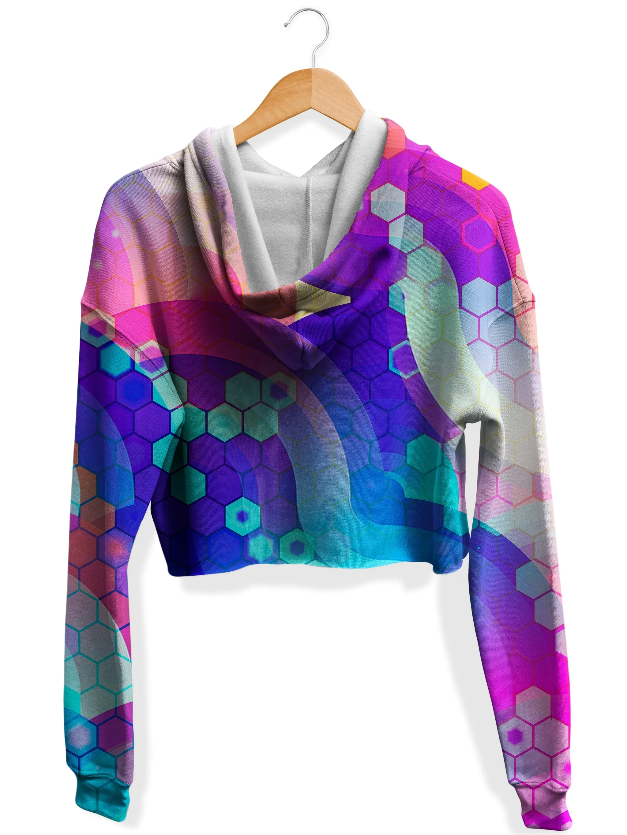 Bubbly Fleece Crop Hoodie
