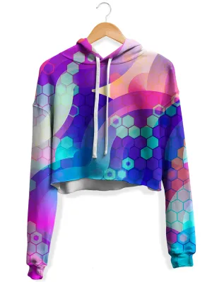 Bubbly Fleece Crop Hoodie