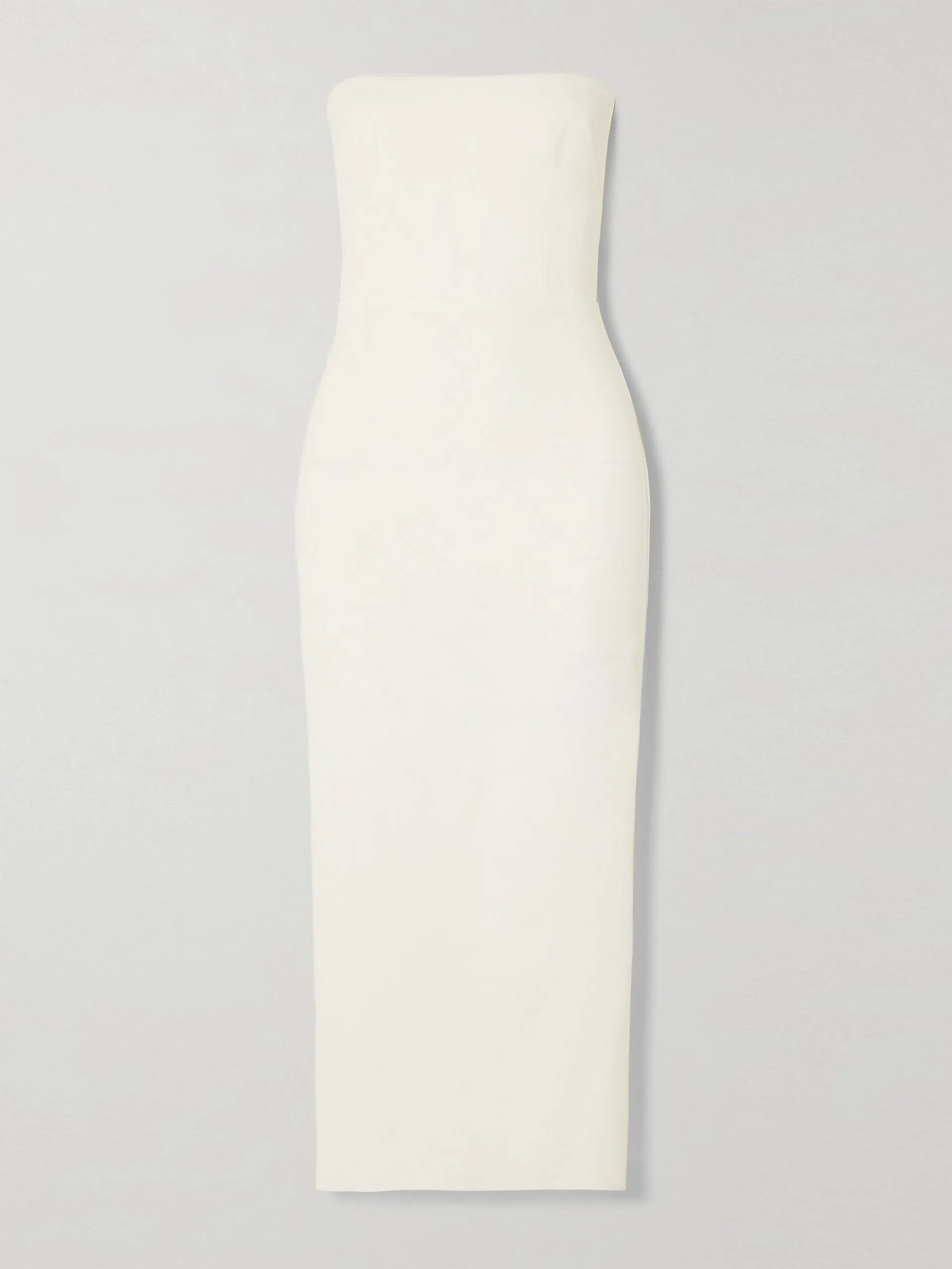 Callan strapless crepe midi dress