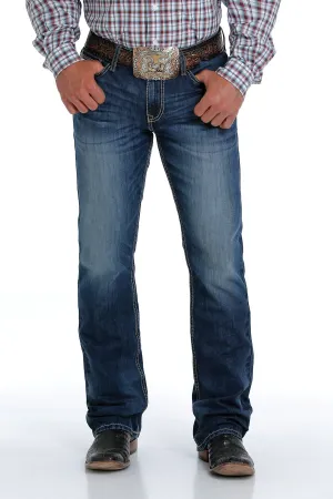 Cinch Mens Slim Fit Ian Dark Stone Boot Cut Jeans - MB52536001