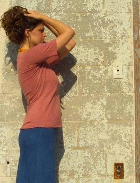 Drawstring Collar Simplicity Shirt