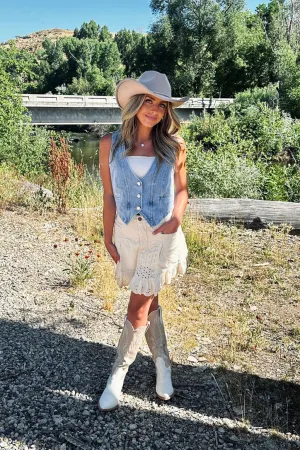 Florence Eyelet Lace Skirt Lux Collection