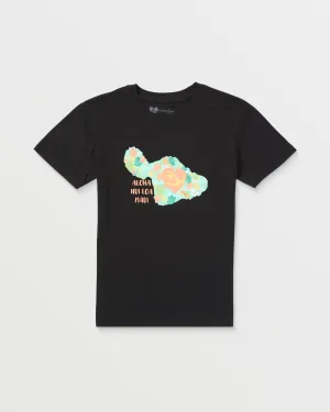 Girls Ma-Maui Love Short Sleeve Tee - Black