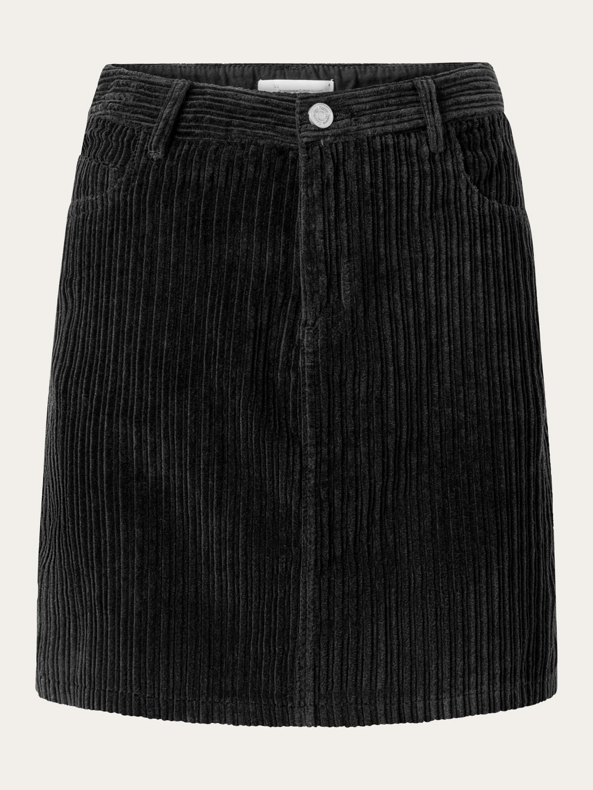Irregular corduroy skirt - Black Jet