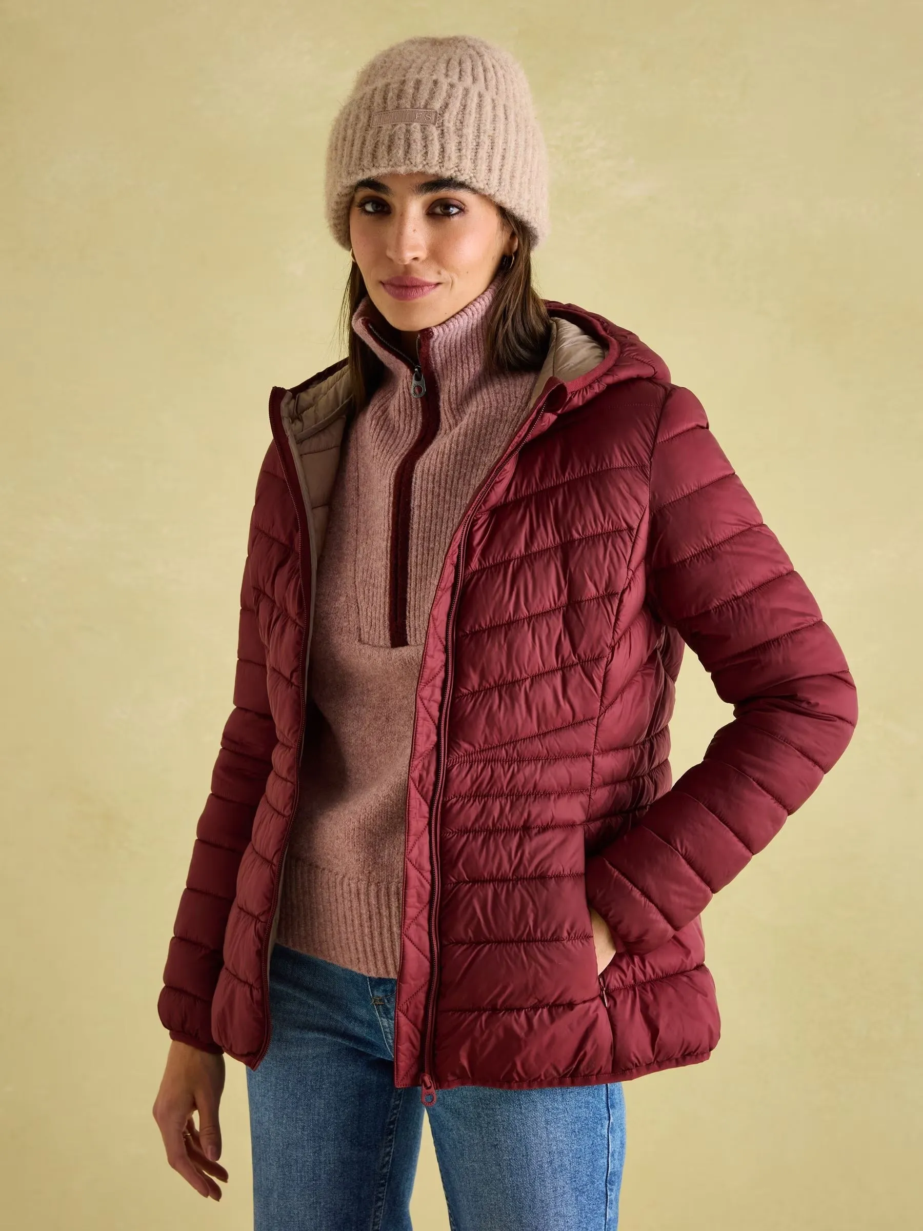 Joules Kenley Showerproof Padded Coat with Hood
