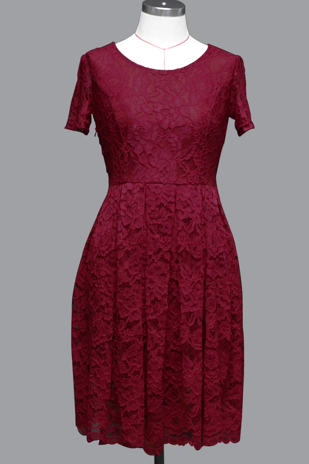 Ketty More Women Short Skater Dress Lace Designed Halter Dress-KMWD265