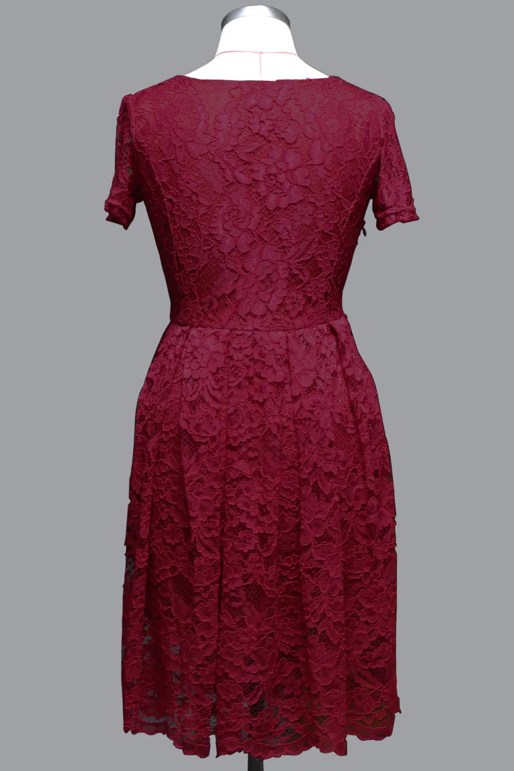 Ketty More Women Short Skater Dress Lace Designed Halter Dress-KMWD265