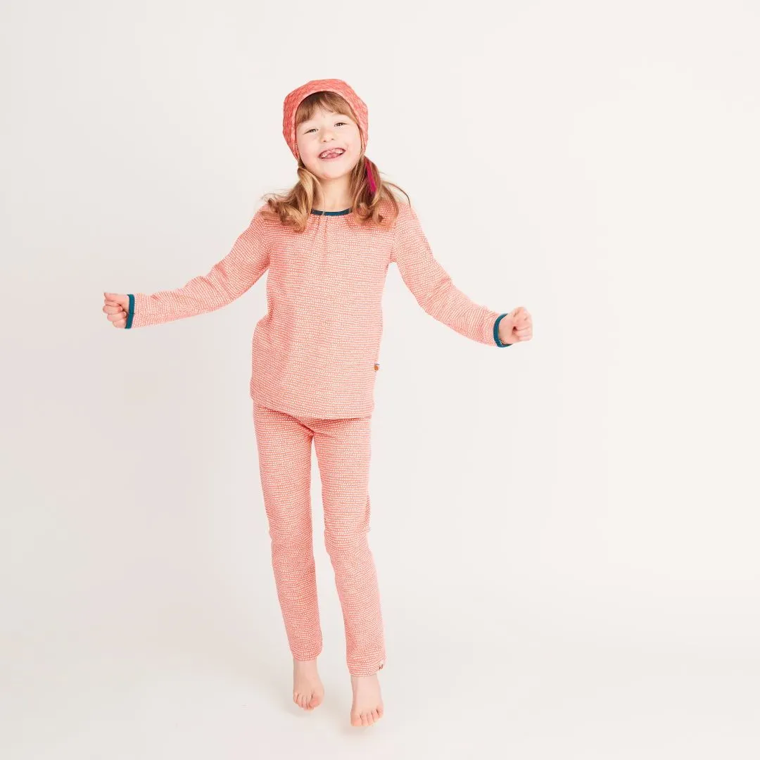Leggings "Dotted Lines Coral"