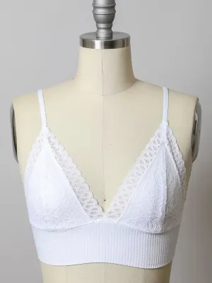 Leto | Lace Longline Bralette