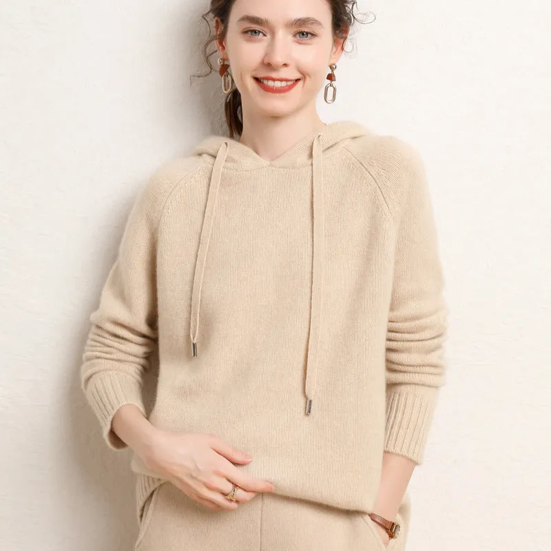 Long-sleeved Bottoming New Loose Hoodie Sweater Cashmere Sweater