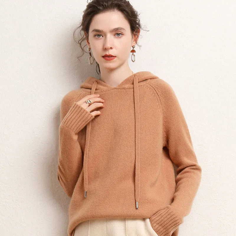 Long-sleeved Bottoming New Loose Hoodie Sweater Cashmere Sweater