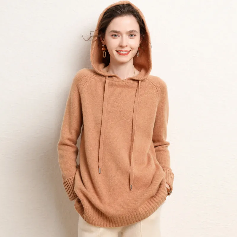 Long-sleeved Bottoming New Loose Hoodie Sweater Cashmere Sweater