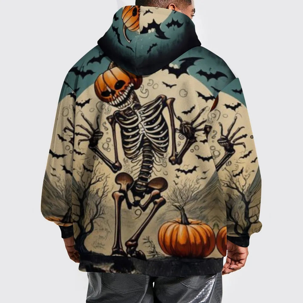 Mens Halloween Skeleton 3D Print Hoodies