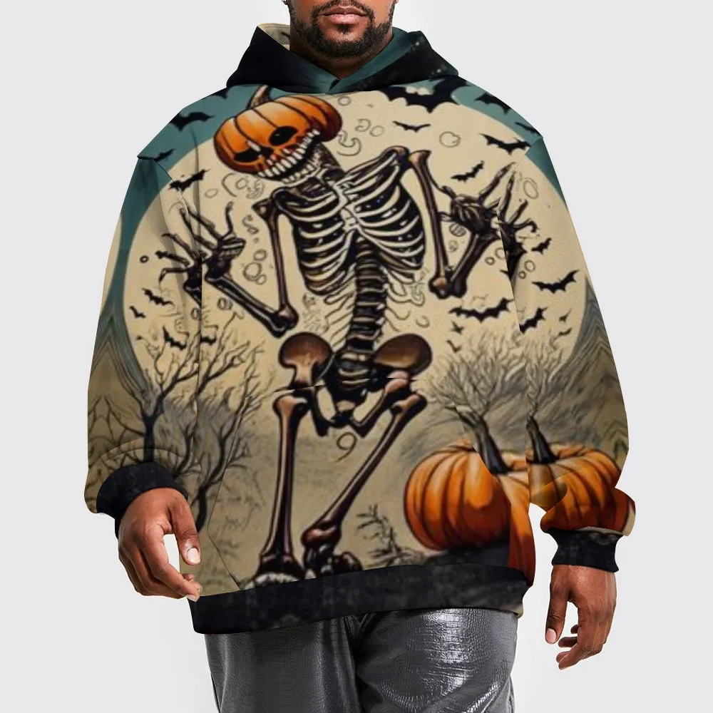 Mens Halloween Skeleton 3D Print Hoodies