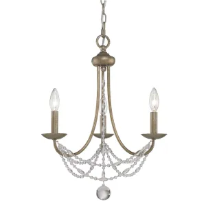 Mirabella 3 Lights 18 in. Chandelier Gold Finish