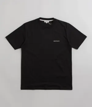 Norse Projects Johannes Standard Logo T-Shirt - Black