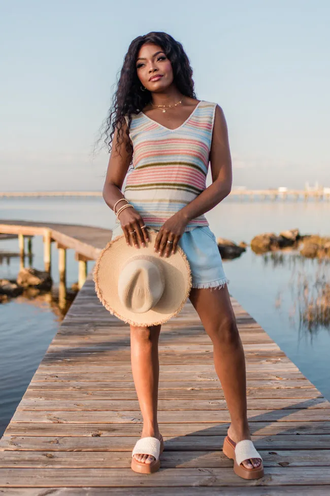 On The Cape Multi Stripe Sweater Tank