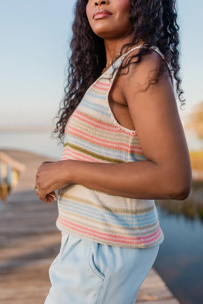 On The Cape Multi Stripe Sweater Tank