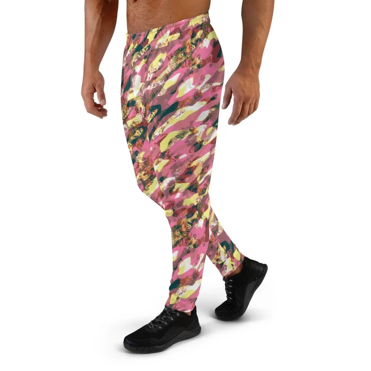 Pink Camouflage Men's Street Joggers