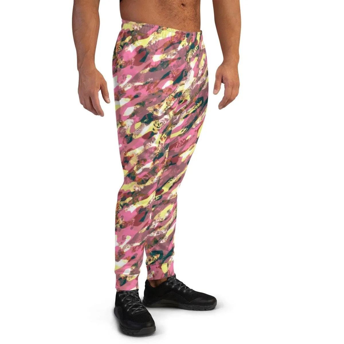 Pink Camouflage Men's Street Joggers