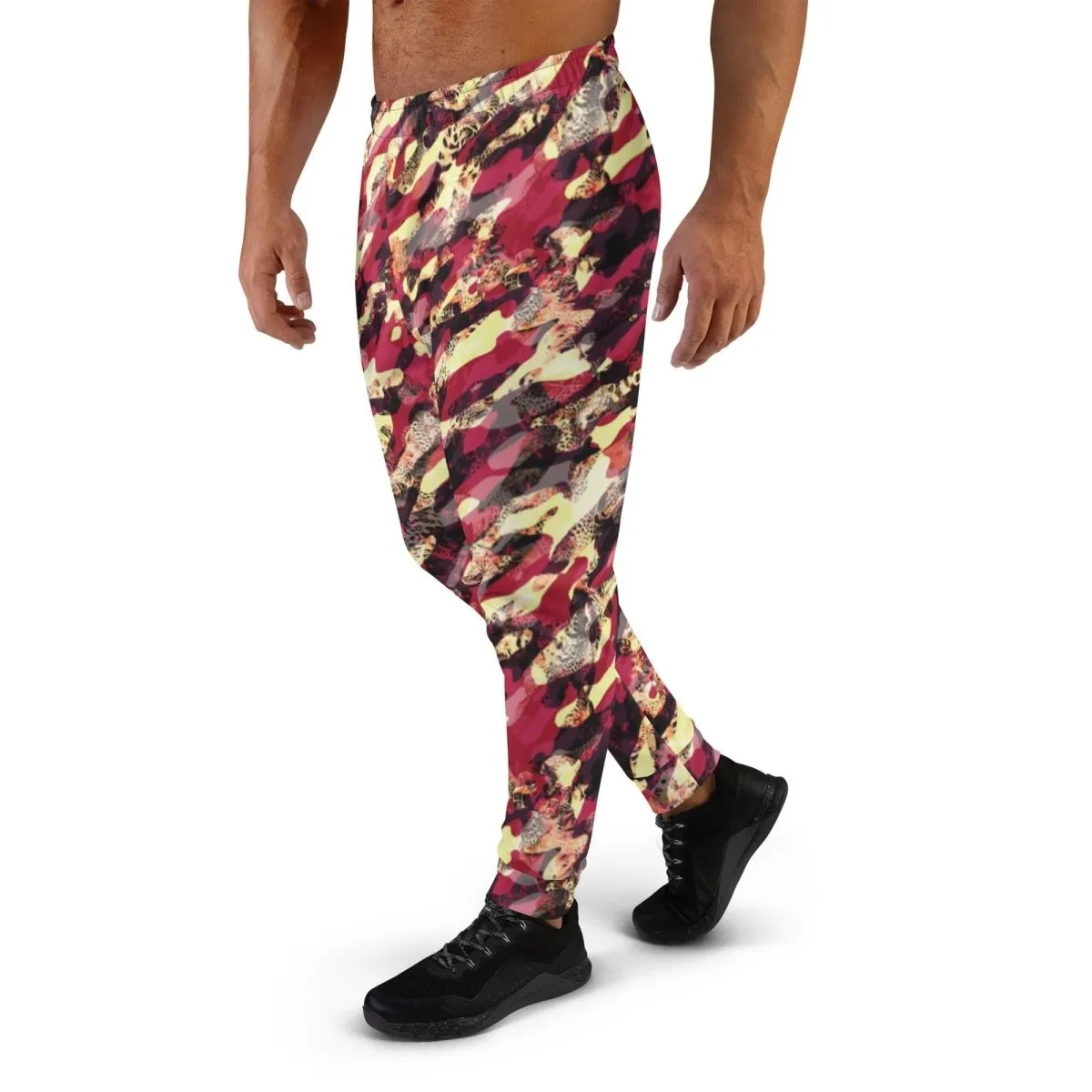 Red Camouflage Men's Street Joggers