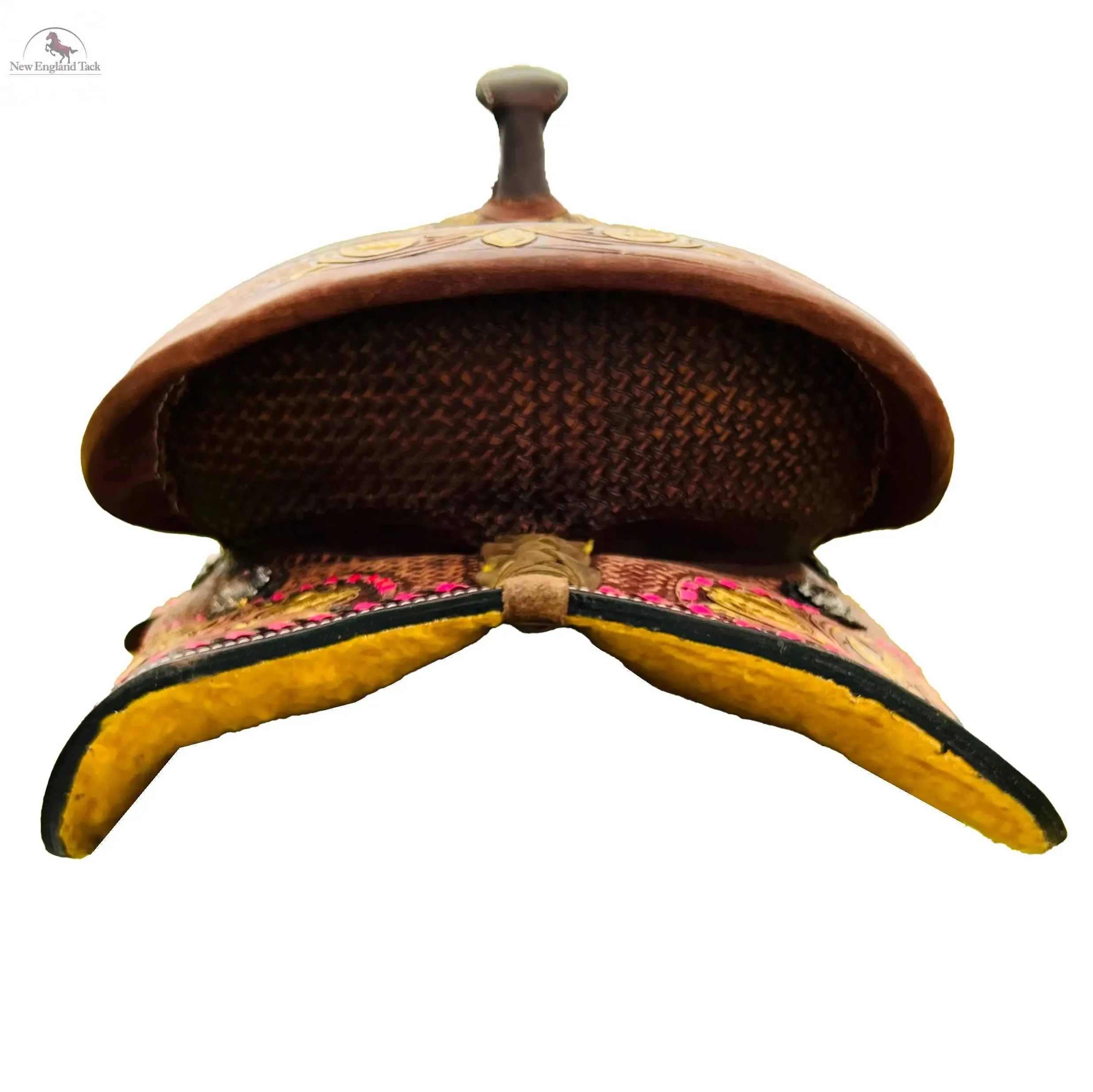 Resistance Youth Western Barrel Saddle With Floral And Basketweave Tooling