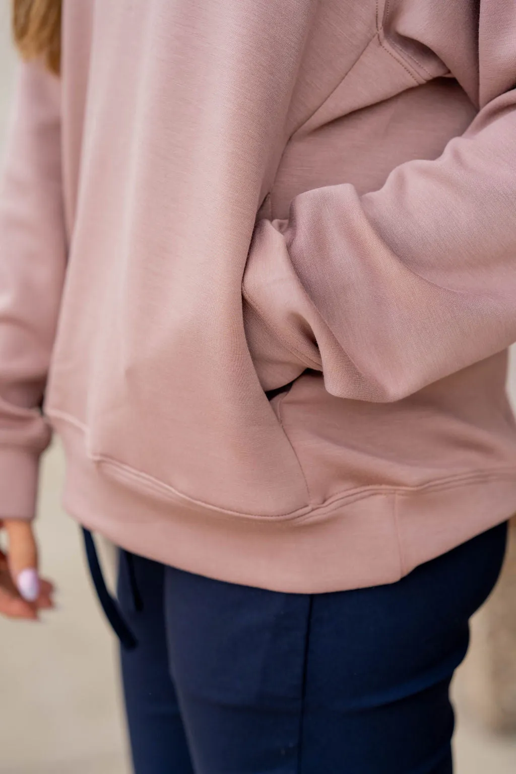 Side Pocket Hooded Sweatshirt