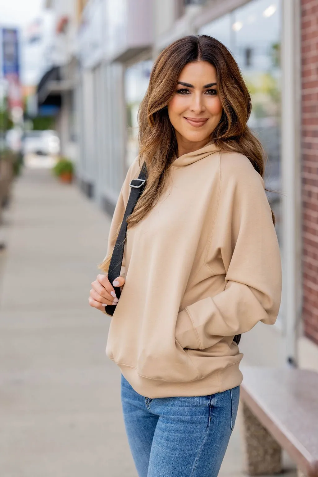 Side Pocket Hooded Sweatshirt