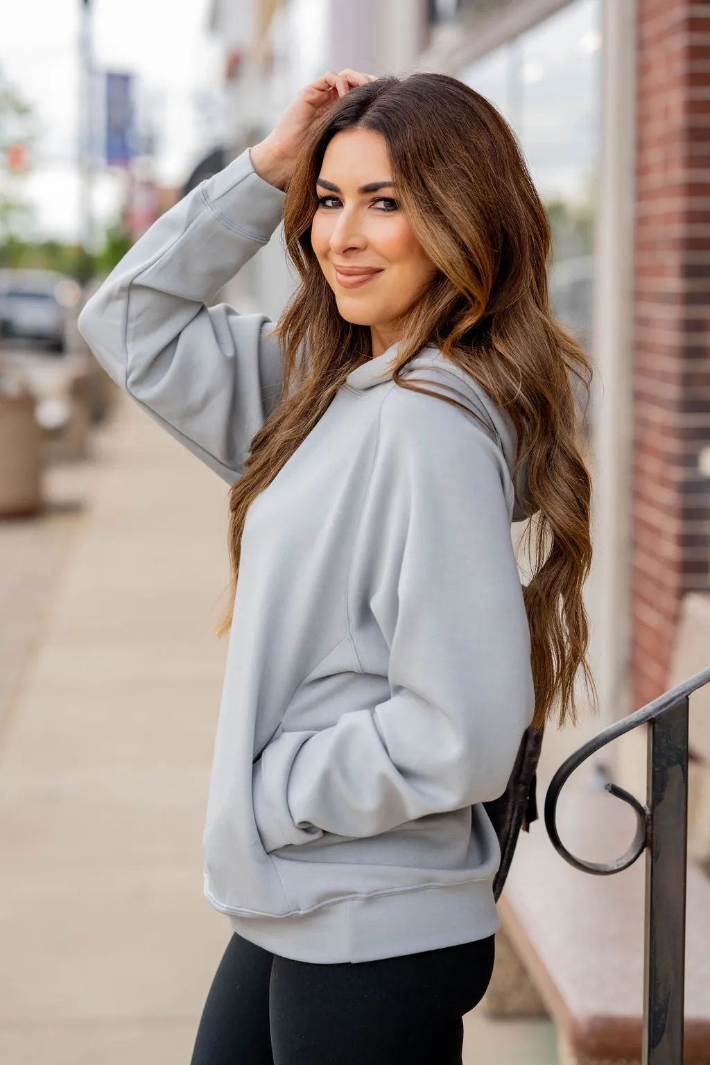 Side Pocket Hooded Sweatshirt