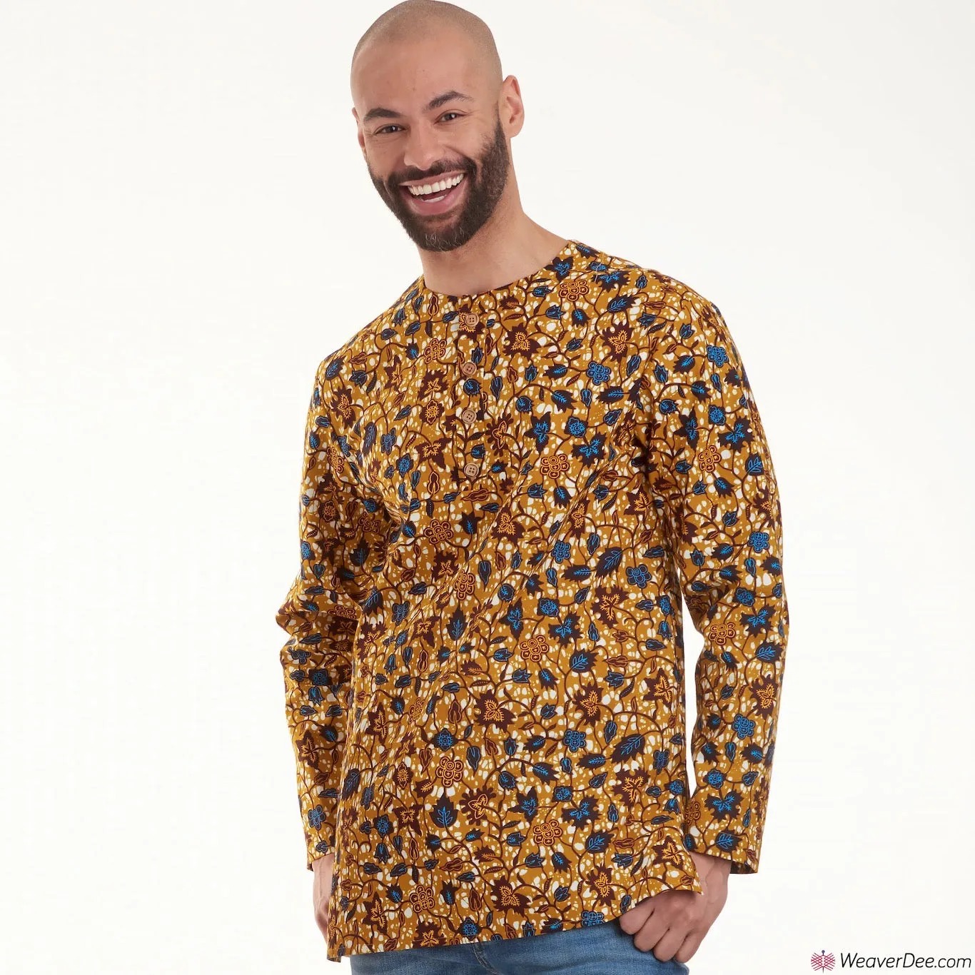 Simplicity Pattern S9158 Men's Half Buttoned Shirts