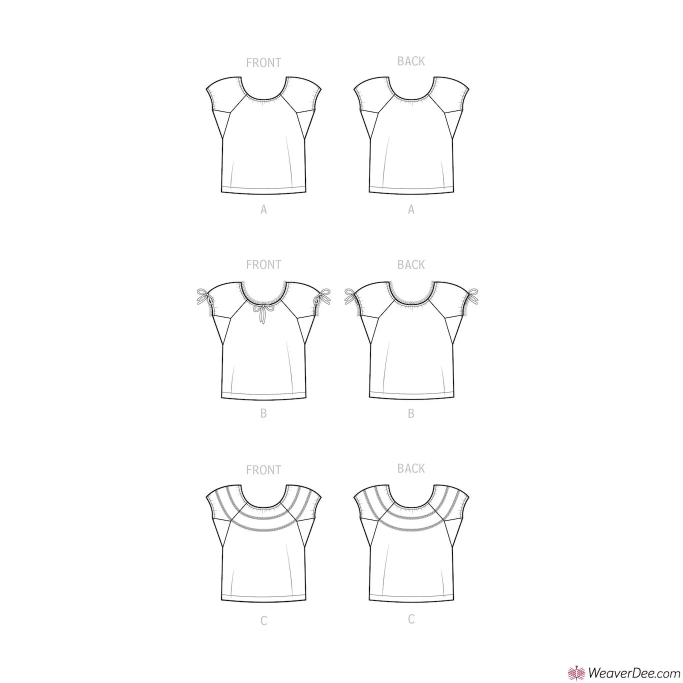 Simplicity Pattern S9538 Misses' Blouses - Vintage 1940s