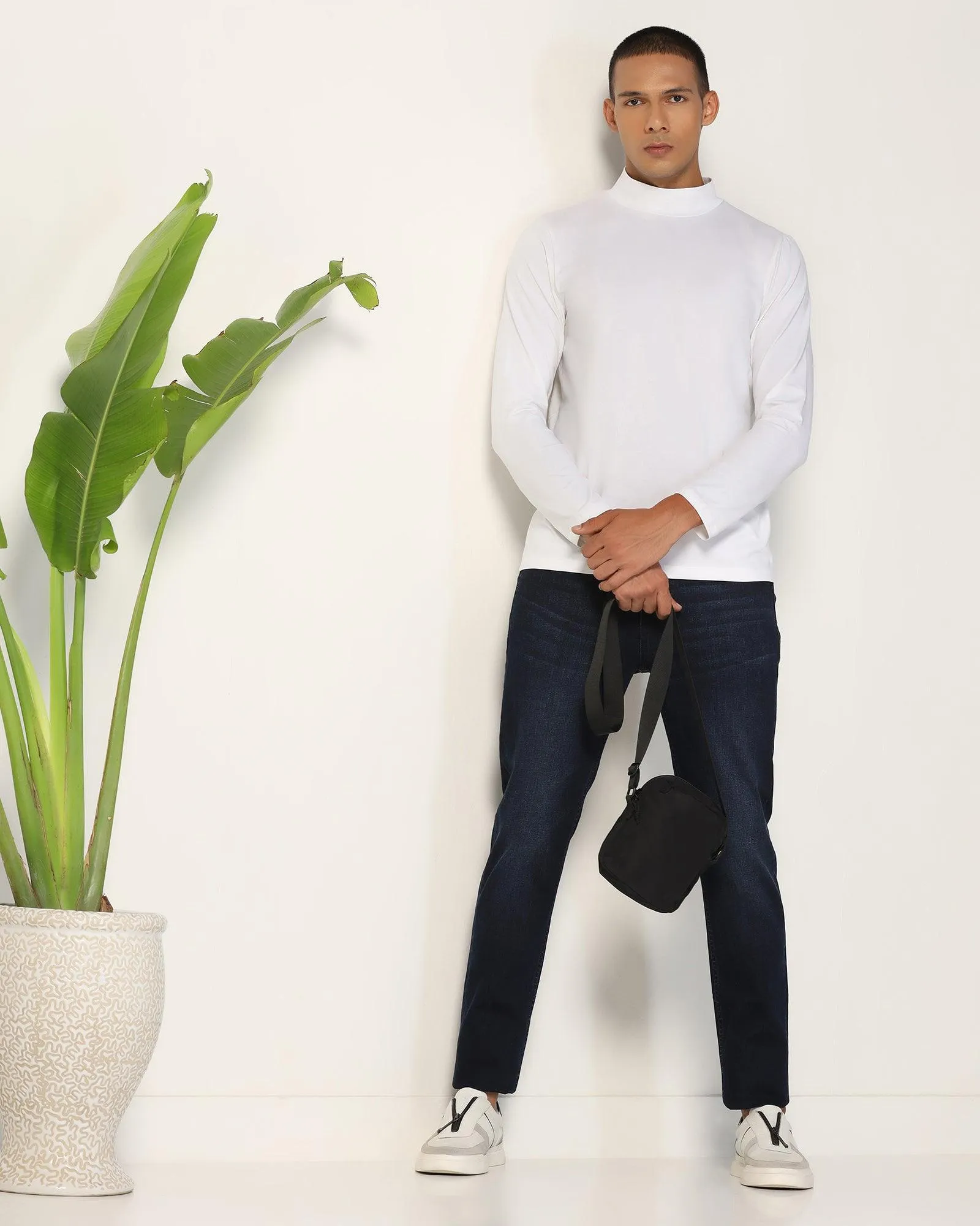 Slim Comfort Buff Fit Indigo Blue Jeans - Kenji
