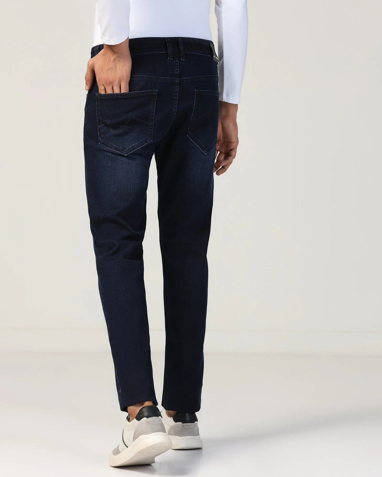 Slim Comfort Buff Fit Indigo Blue Jeans - Kenji