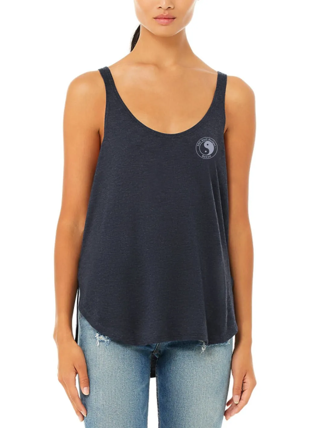 T&C Surf Peony Logo Slit Tank