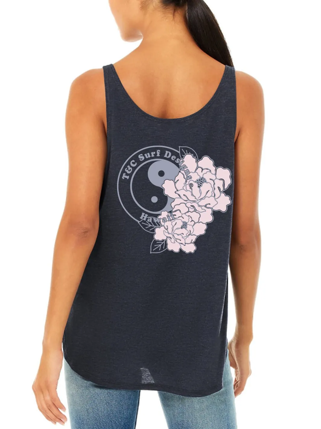 T&C Surf Peony Logo Slit Tank